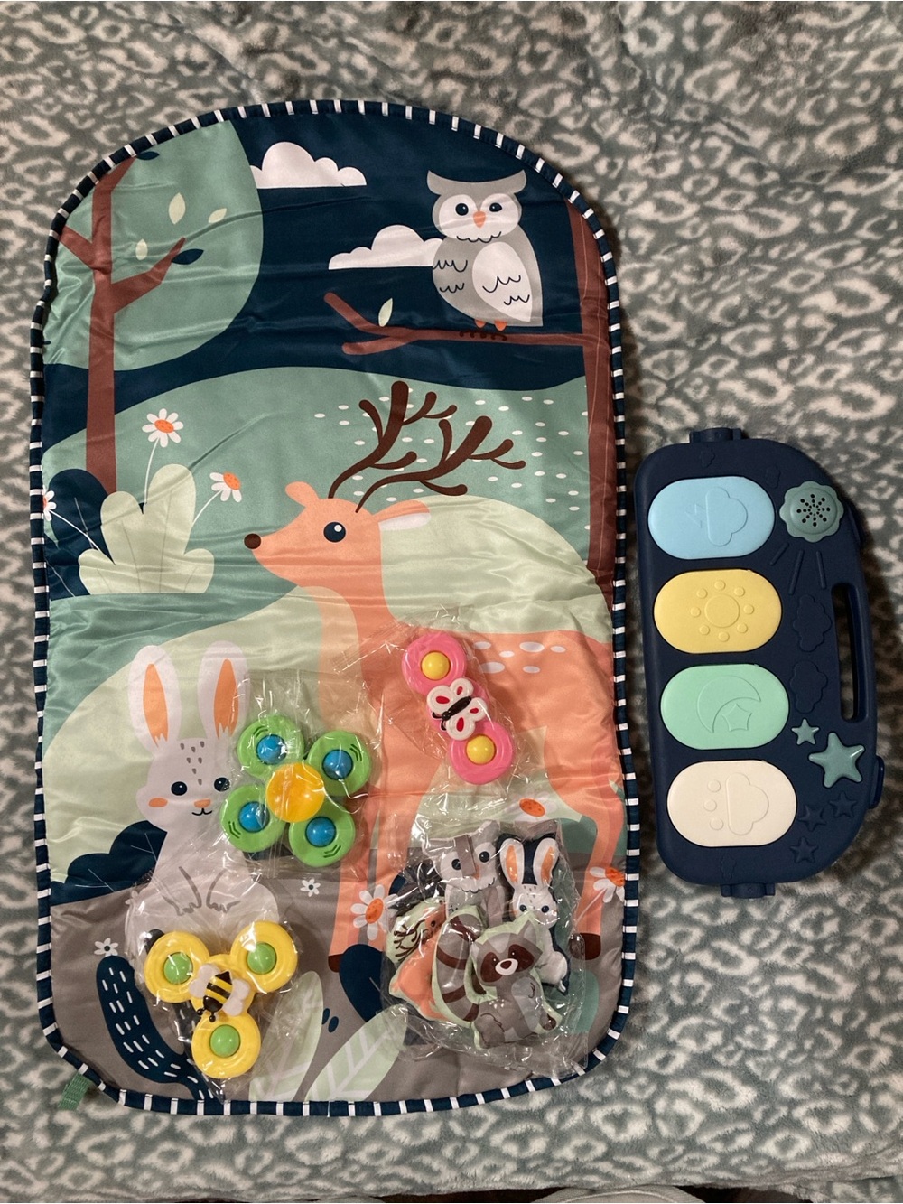 Baby Play Mat with Toys & Music/Sound Board Set